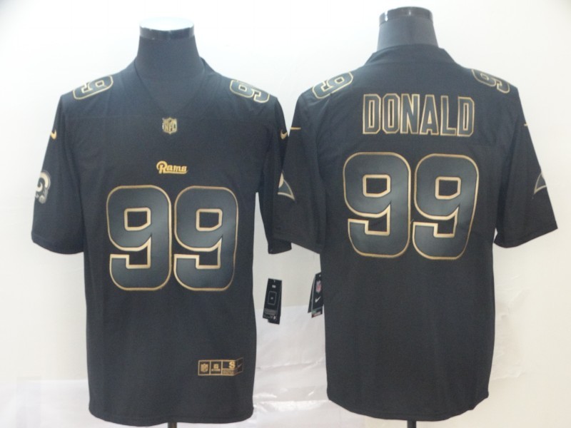 Men's Los Angeles Rams Aaron Donald #99 Black Jersey